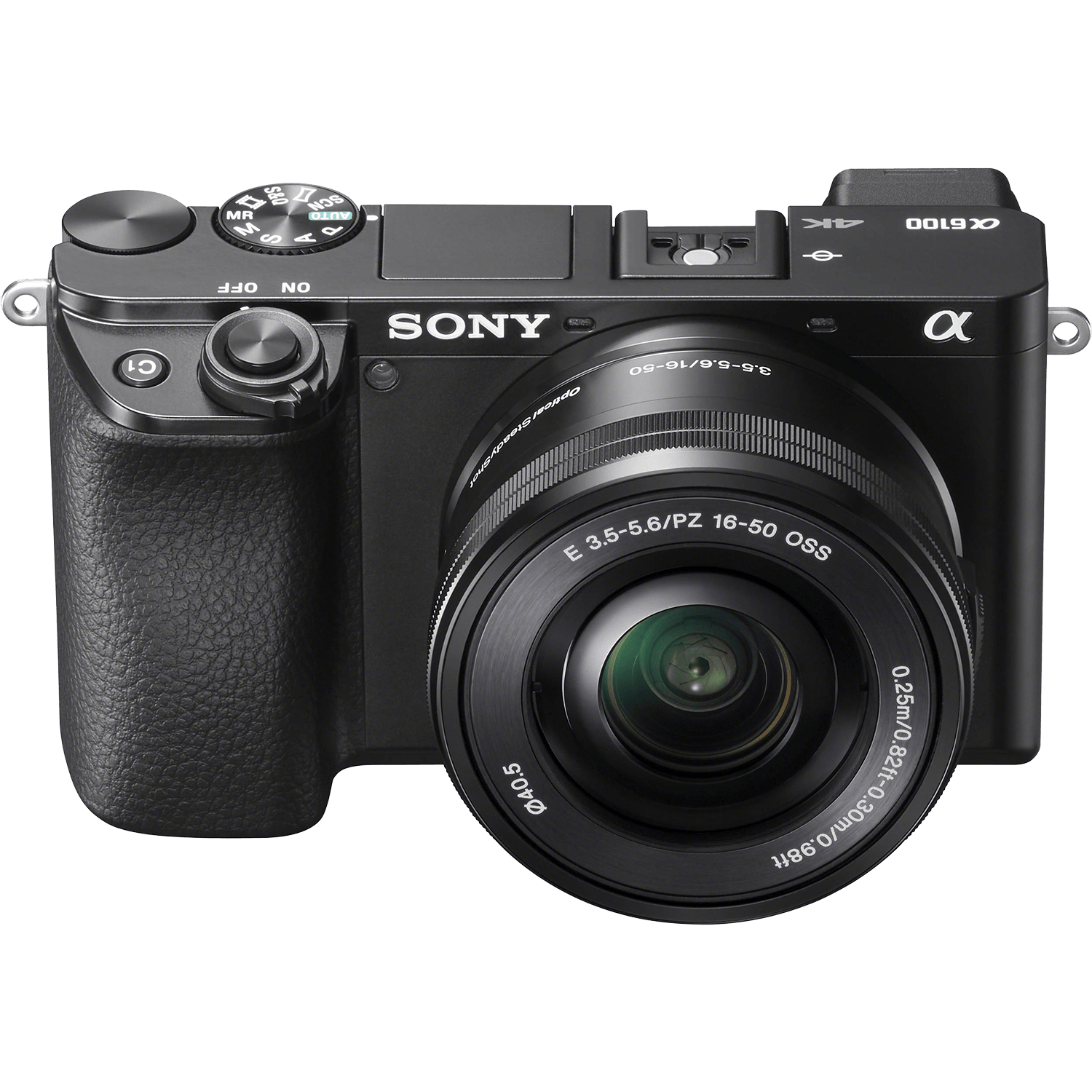 מצלמה דיגיטלית ללא מראה הכוללת שתי עדשות Sony Alpha 6100 E PZ 16-50mm f/3.5-5.6 OSS + E 55-210mm f/4.5-6.3 OSS - צבע שחור שלוש שנות אחריות ע