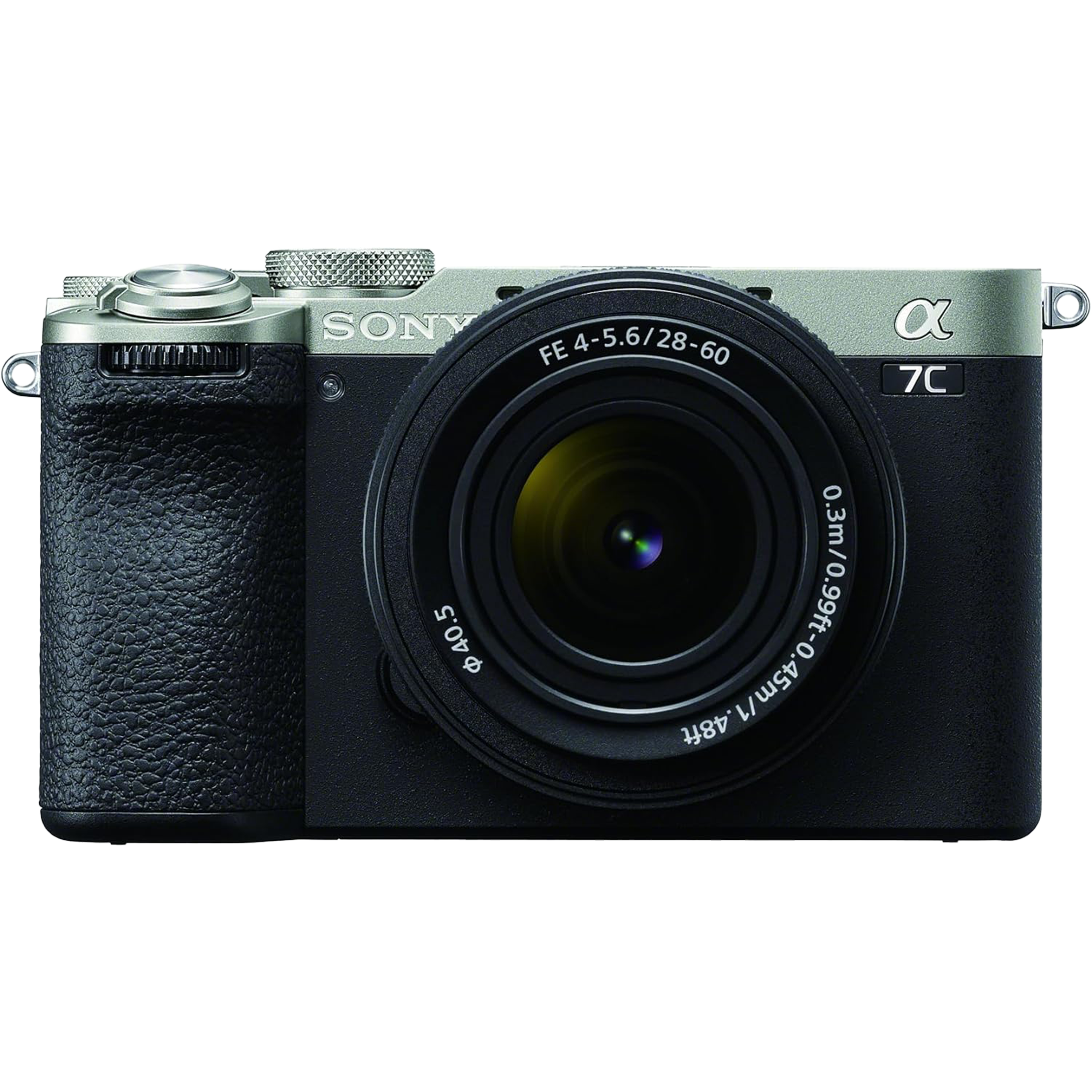 מצלמה דיגיטלית ללא מראה הכוללת עדשה Sony Alpha 7C II FE 28-60mm f/4-5.6 - צבע כסוף שלוש שנות אחריות ע