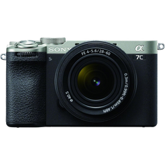 מצלמה דיגיטלית ללא מראה הכוללת עדשה Sony Alpha 7C II FE 28-60mm f/4-5.6 - צבע כסוף שלוש שנות אחריות ע"י היבואן הרשמי