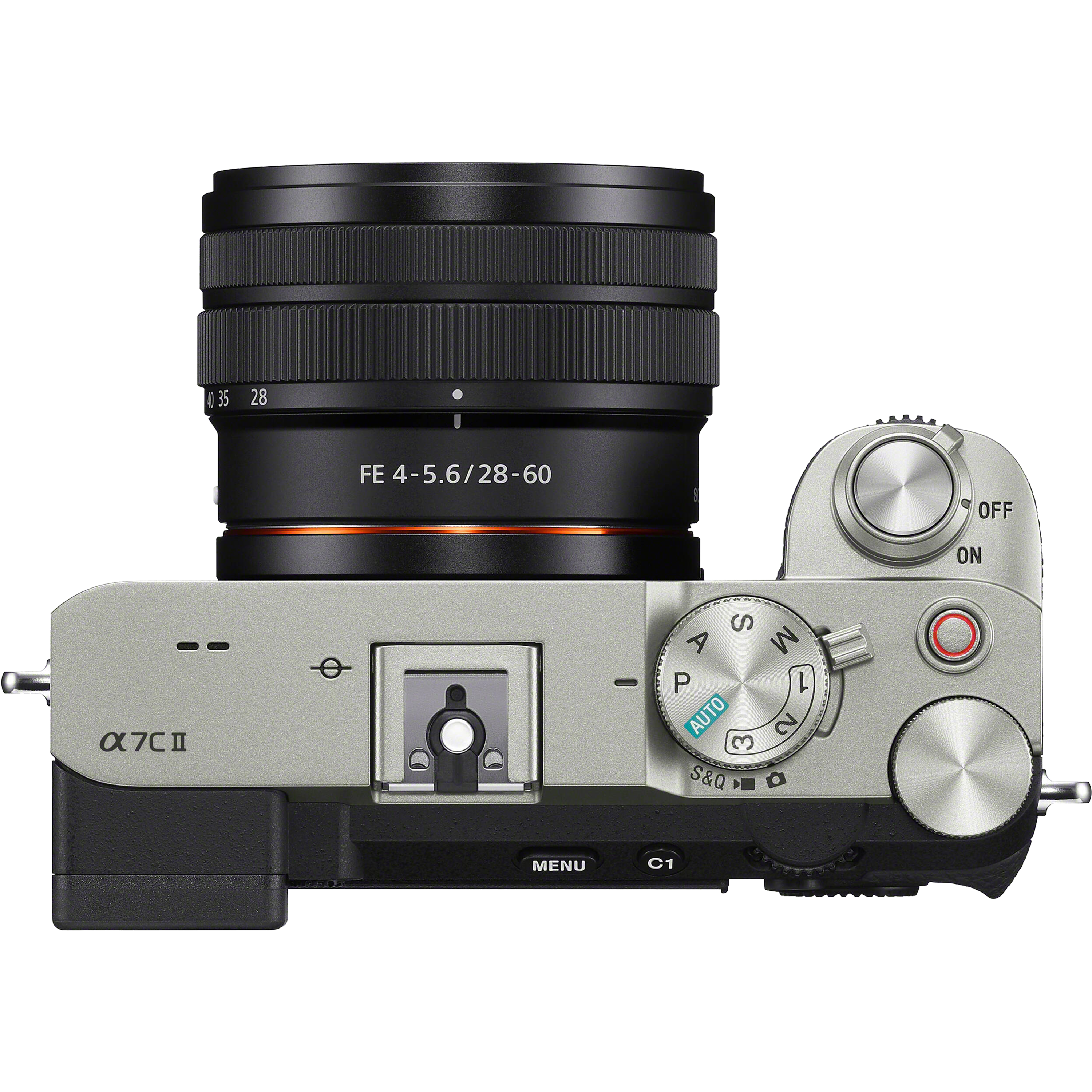 מצלמה דיגיטלית ללא מראה הכוללת עדשה Sony Alpha 7C II FE 28-60mm f/4-5.6 - צבע כסוף שלוש שנות אחריות ע