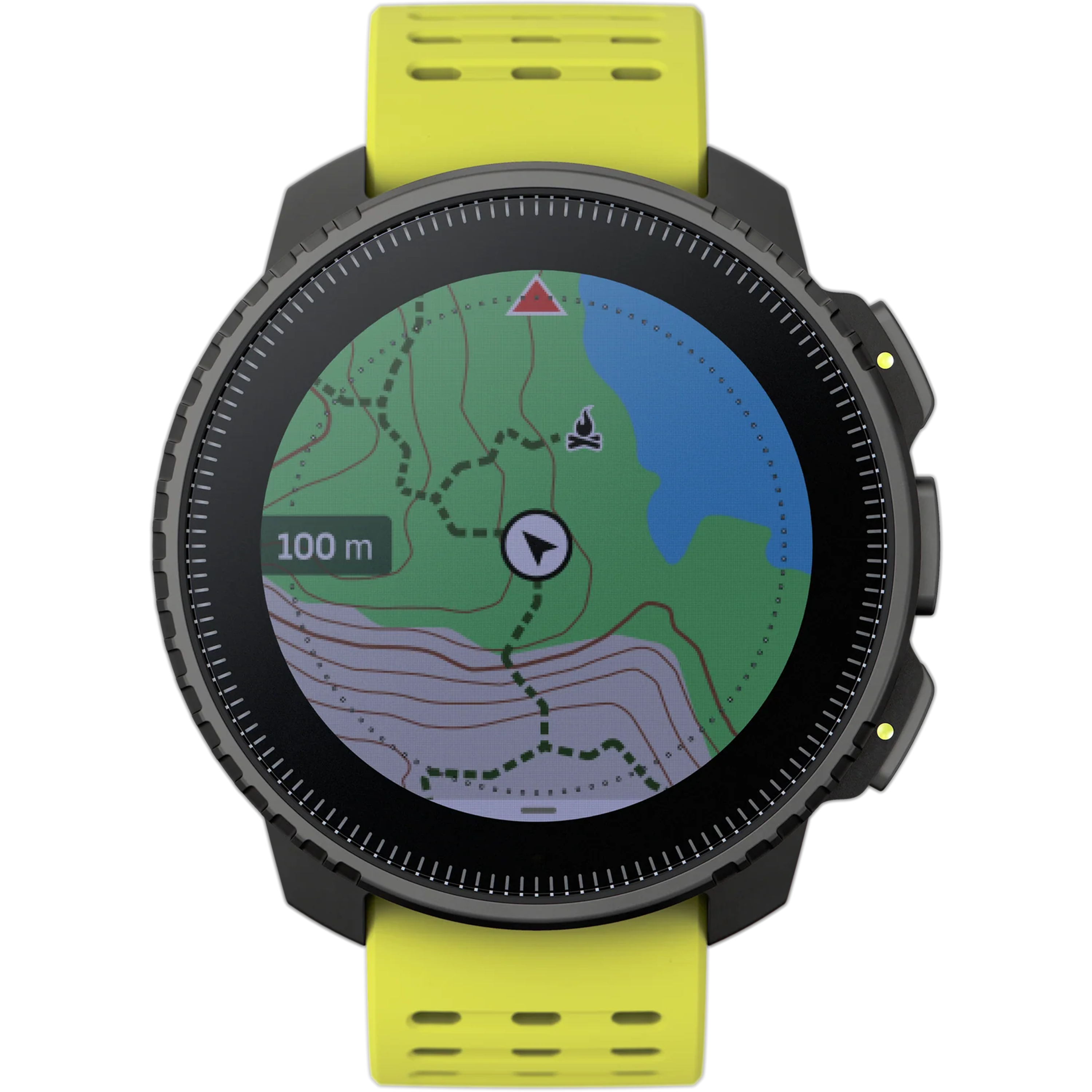 שעון ספורט חכם Suunto Vertical GPS 49mm - צבע שחור וצהוב שנתיים אחריות ע