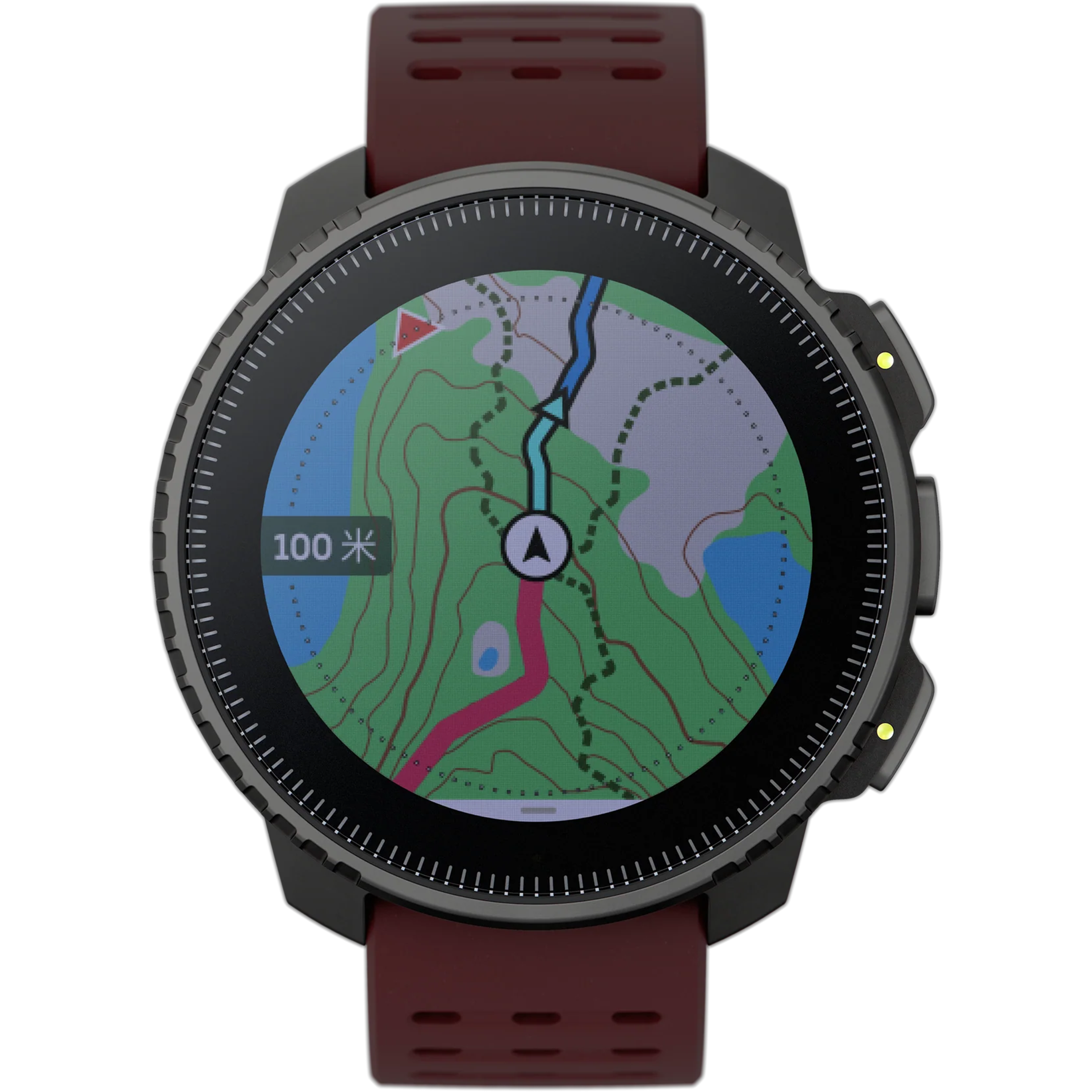 שעון ספורט חכם Suunto Vertical GPS 49mm - צבע שחור ובורדו שנתיים אחריות ע