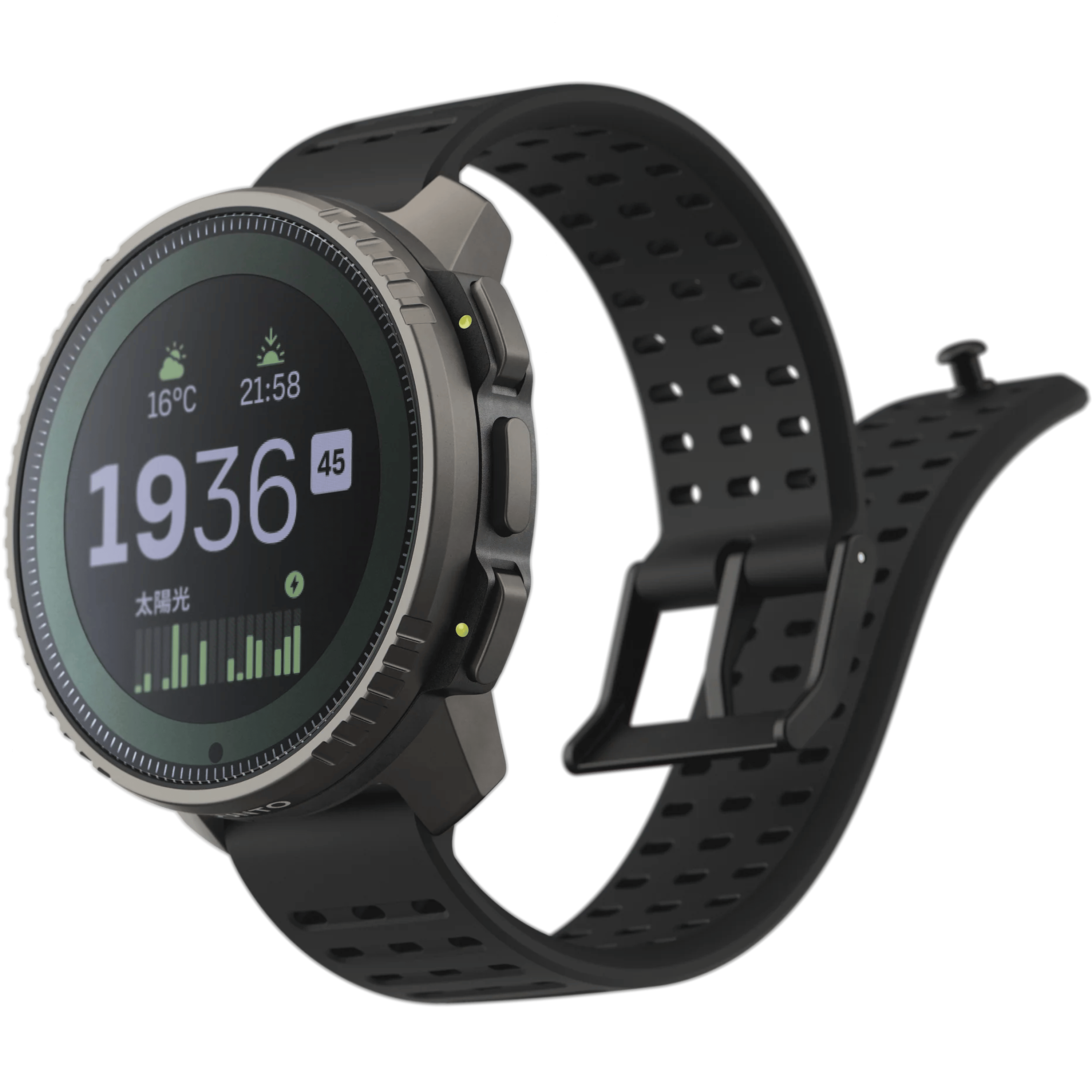 שעון ספורט חכם Suunto Vertical Titanium Solar 49mm - צבע שחור שנתיים אחריות ע