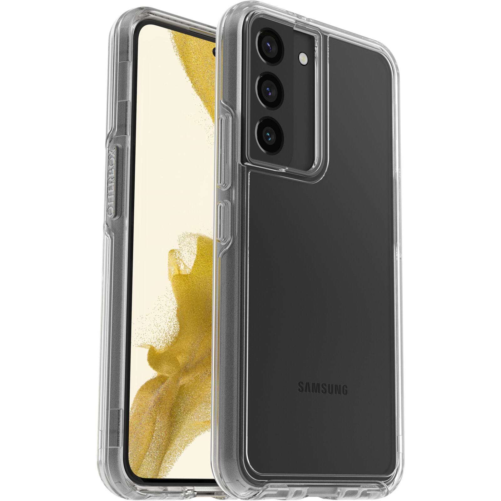 כיסוי Otterbox ל Galaxy S22 דגם Symmetry - שקוף שנה אחריות ע