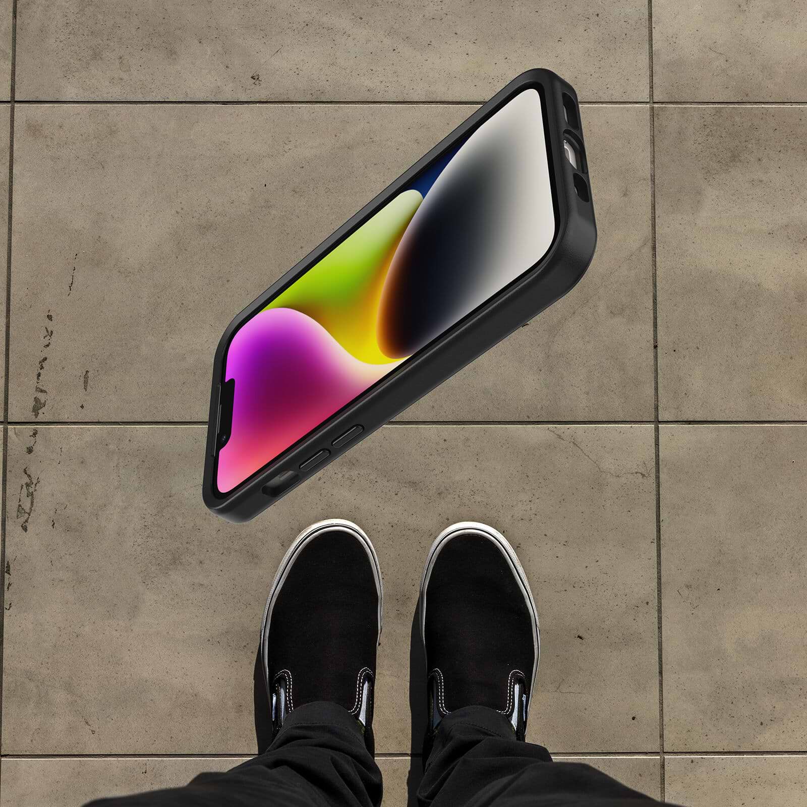 כיסוי Otterbox ל Apple iPhone 14 דגם Symmetry - צבע שחור שנה אחריות ע