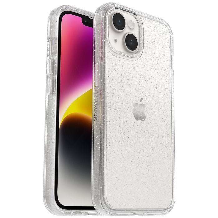 כיסוי Otterbox ל Apple iPhone 14 דגם Symmetry Stardust - צבע שקוף מנצנץ אחריות לשנה עי היבואן הרשמי