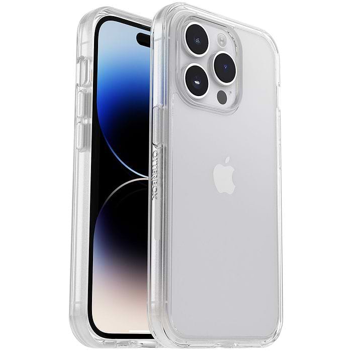 כיסוי Otterbox ל Apple iPhone 14 Pro דגם Symmetry - צבע שקוף אחריות לשנה עי היבואן הרשמי