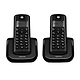 טלפון אלחוטי דיגיטלי עם שלוחה נוספת +Motorola T202 - צבע שחור שנה אחריות ע