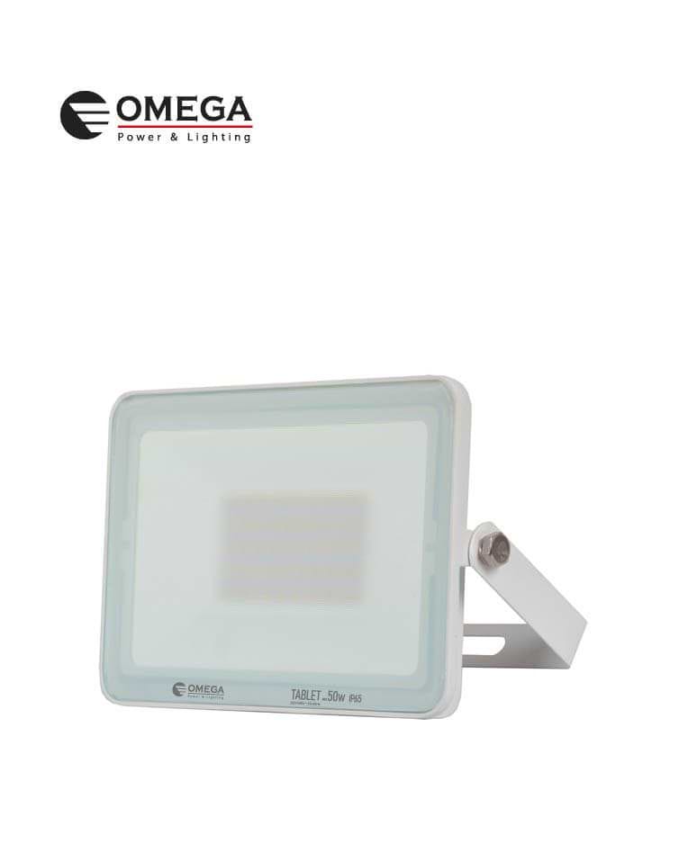 פ.הצפה TABLET 50W לבן OMEGA 6500K