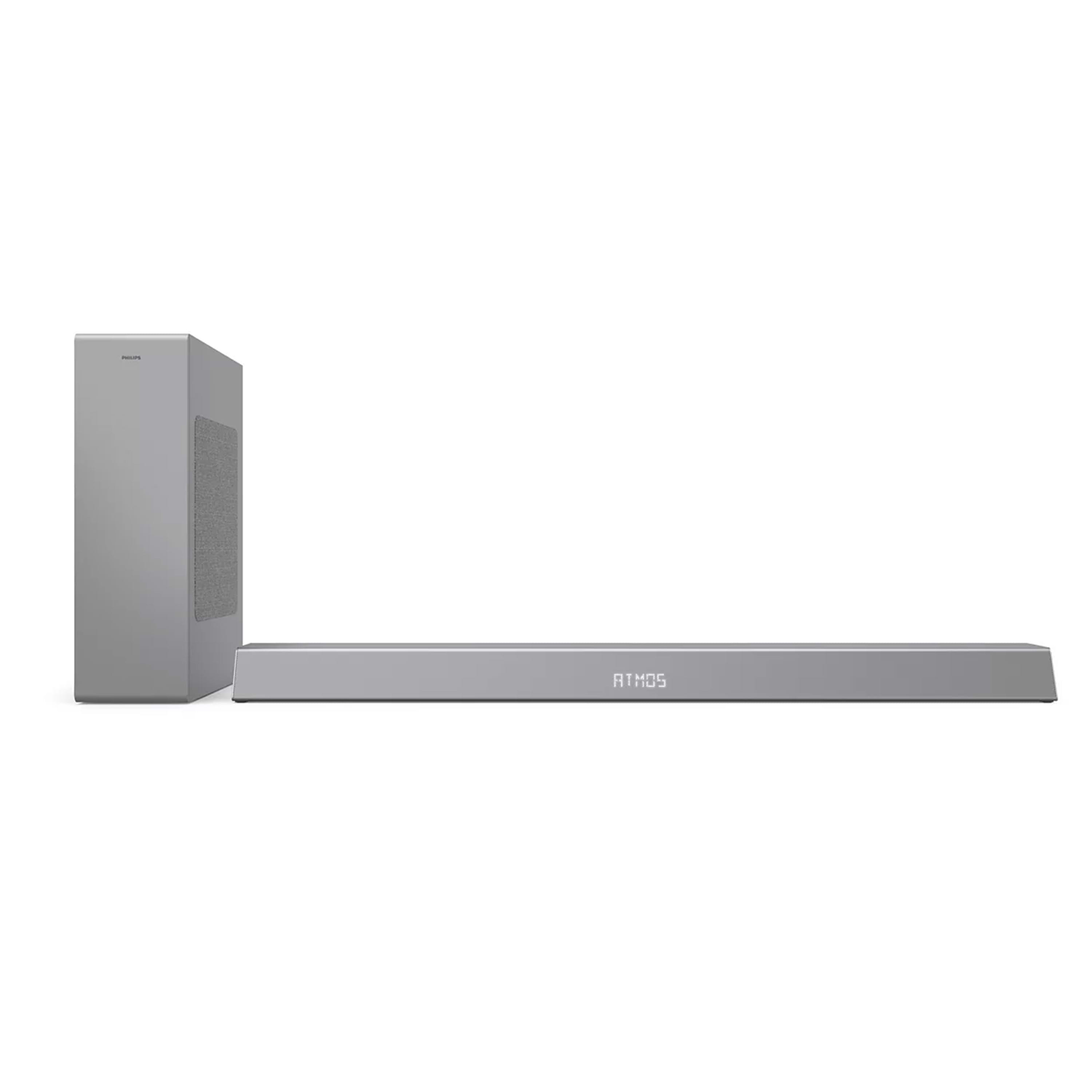 מציאות ועודפים -מקרן קול Philips TAB8505/10 עם סאבוופאר אלחוטי  - צבע כסוף שנה אחריות ע