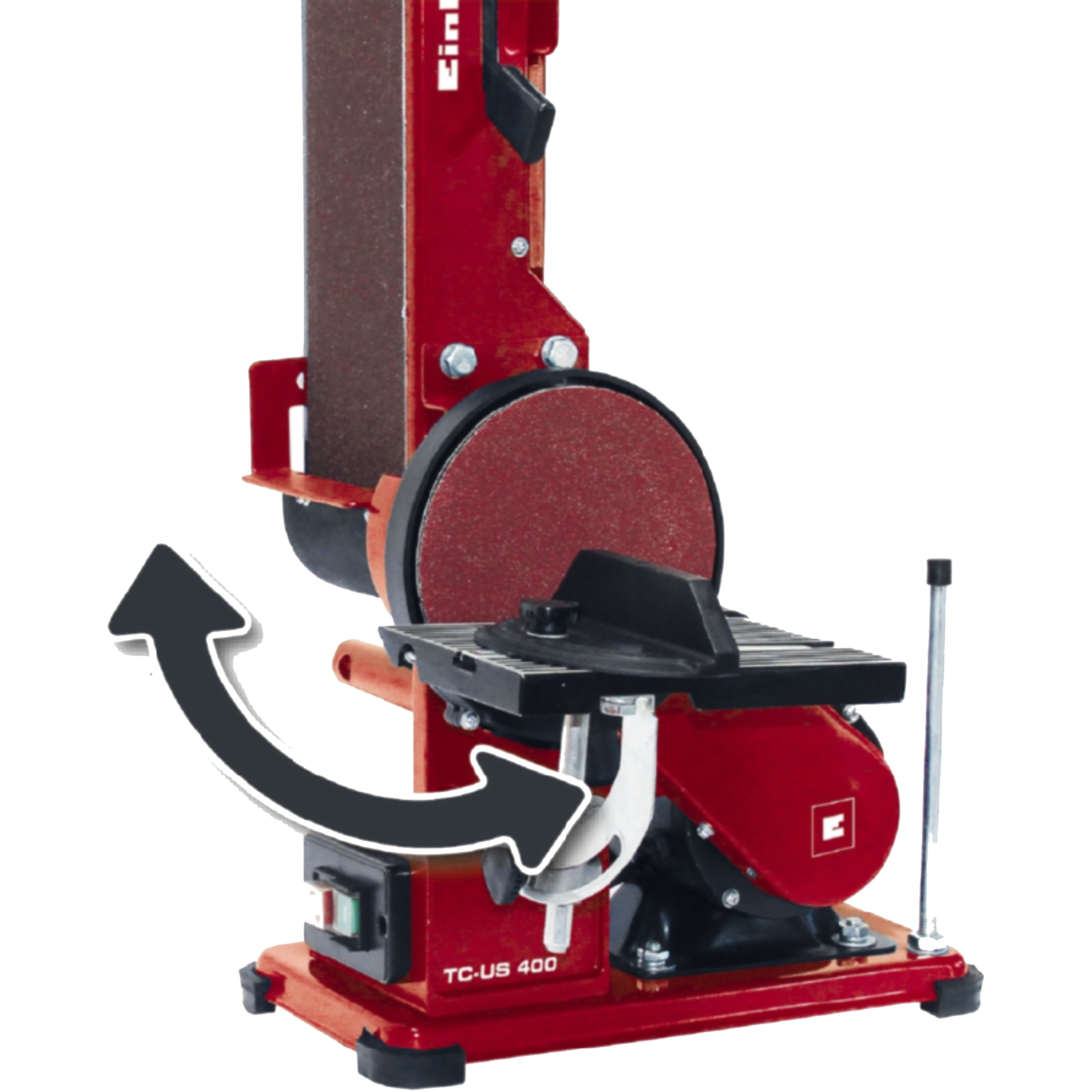 מלטשת שולחן 375W עם גלגל צד Einhell TC-US 400 - שנתיים אחריות ע