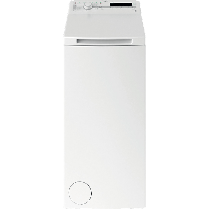 מכונת כביסה פתח עליון 6 קג Whirlpool TDLR 6040S IL במהירות 1000  סלד - צבע לבן אחריות עי היבואן הרשמי