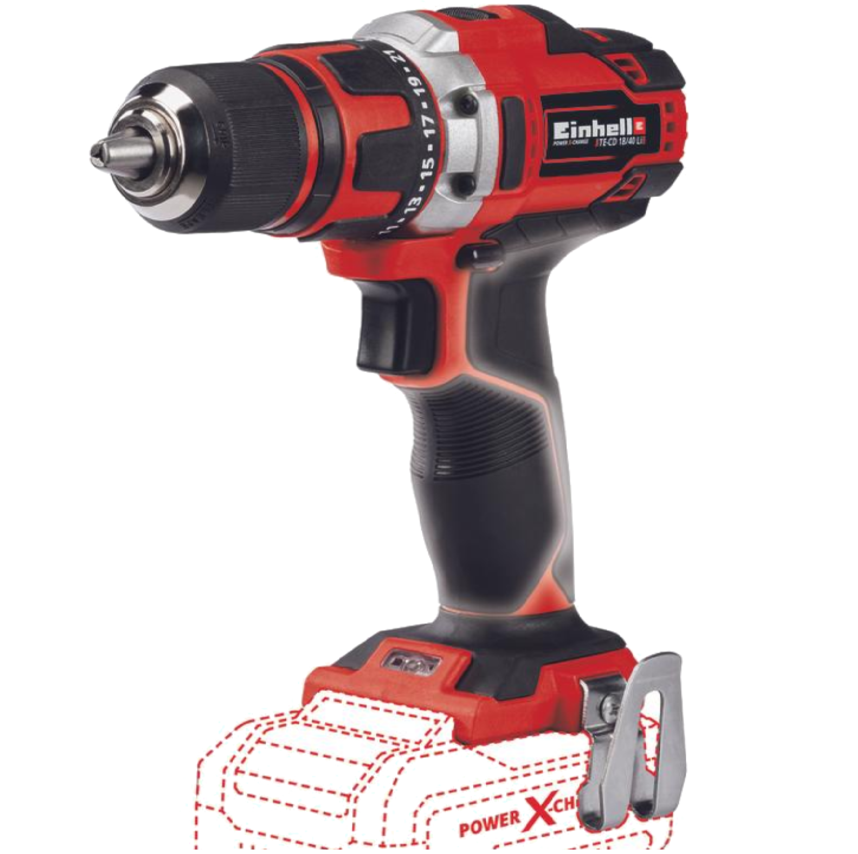 מברגה / מקדחה נטענת 18V (גוף ) Einhell TE-CD 18-40 LI-solo - שנתיים אחריות ע
