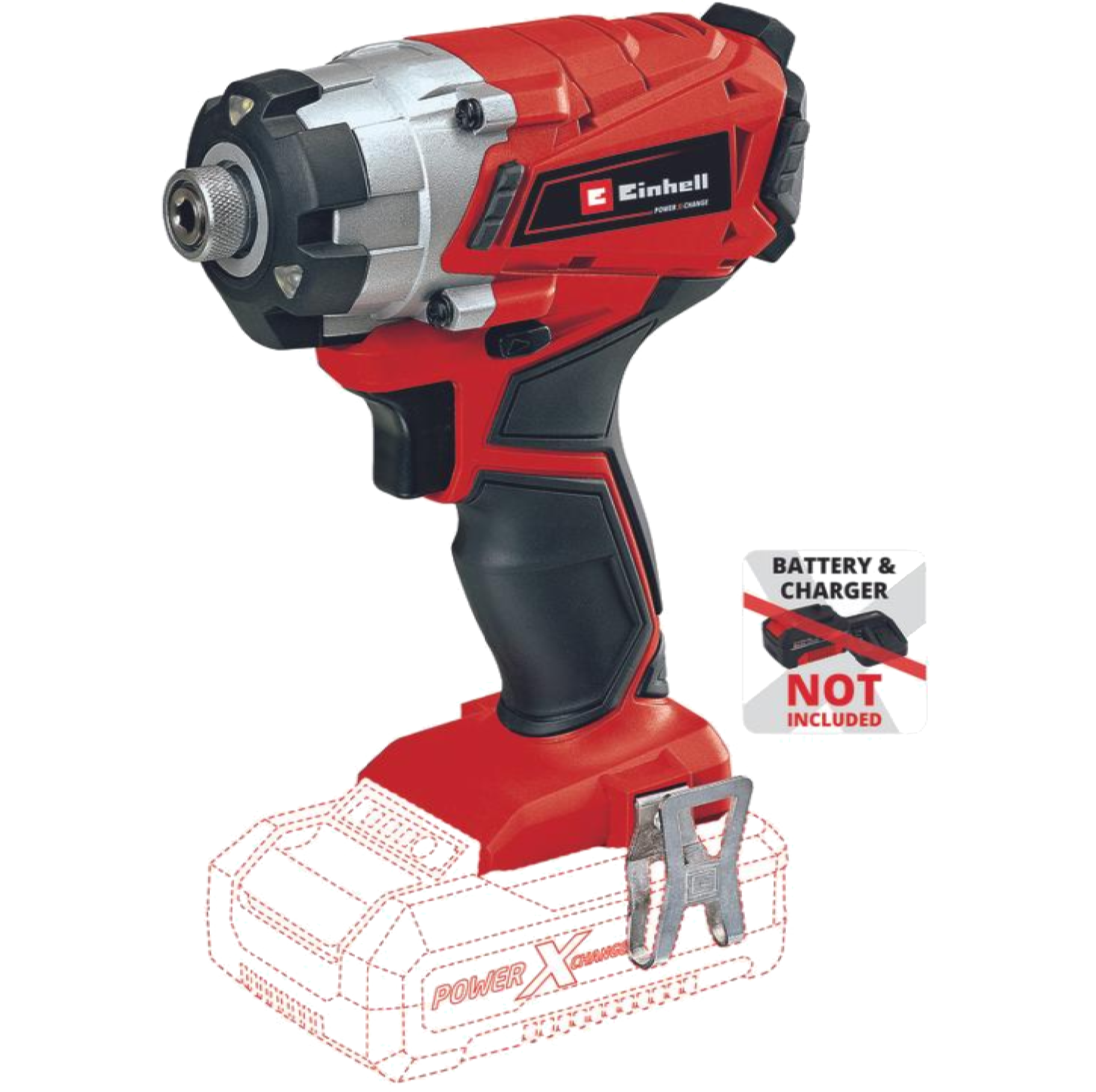 מברגת אימפקט נטענת 18V (גוף)  Einhell TE-CI 18/1 LI-Solo - שנתיים אחריות ע