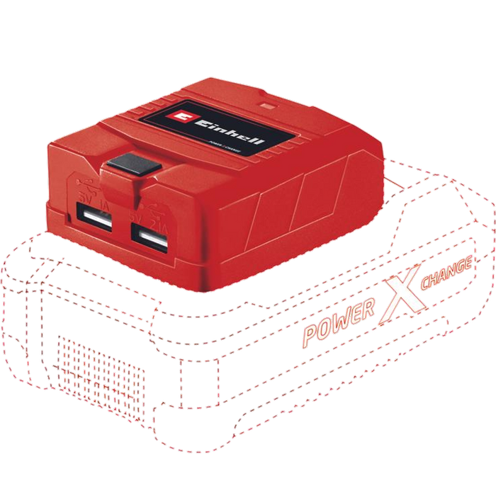 בנק אנרגיה מתחבר ל USB נטען  18V (גוף) Einhell TE-CP 18 LI USB-Solo– שנתיים אחריות עי היבואן הרשמי 