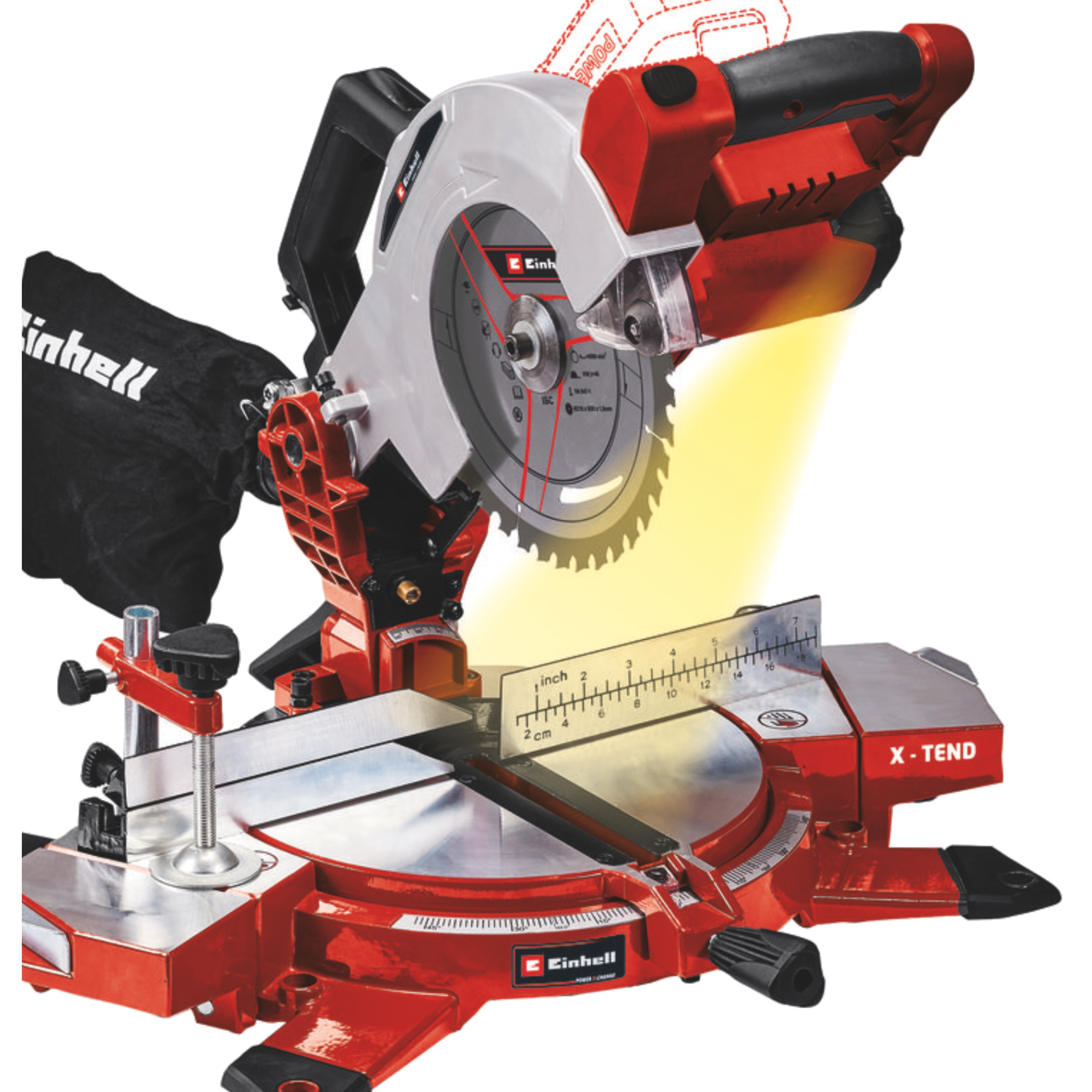 מסור גרונג נטען 18V (גוף ) Einhell TE-MS 18-210 LI-Solo – שנתיים אחריות ע