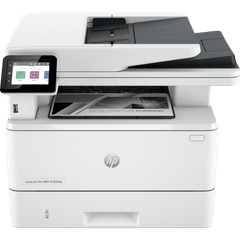 מדפסת לייזר אלחוטית משולבת HP LaserJet Pro MFP 4102fdw - צבע לבן שנה אחריות ע"י היבואן הרשמי