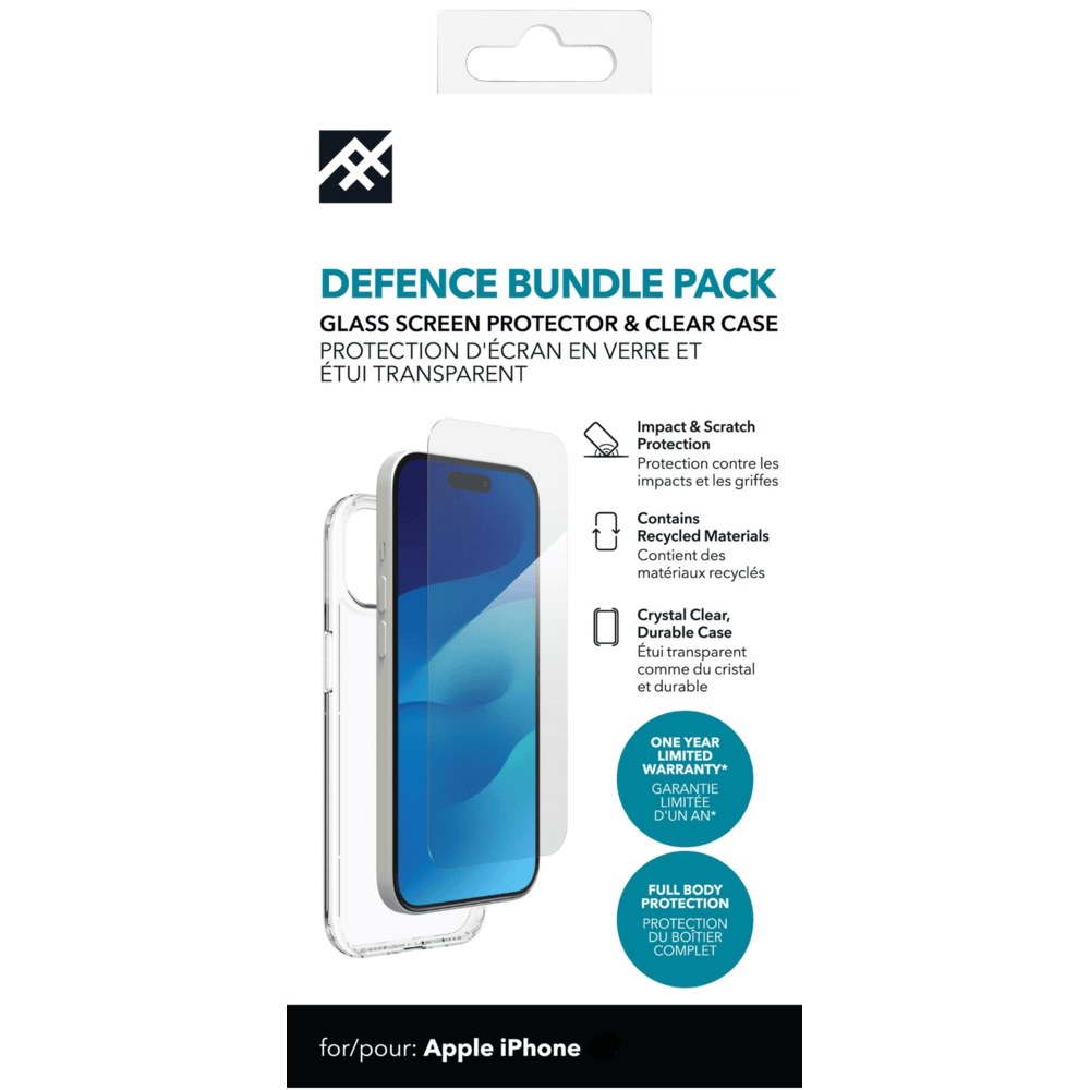 באנדל מגן מסך וכיסוי Zagg Defence לסמארטפון Apple iPhone 14 Pro Max - שקוף