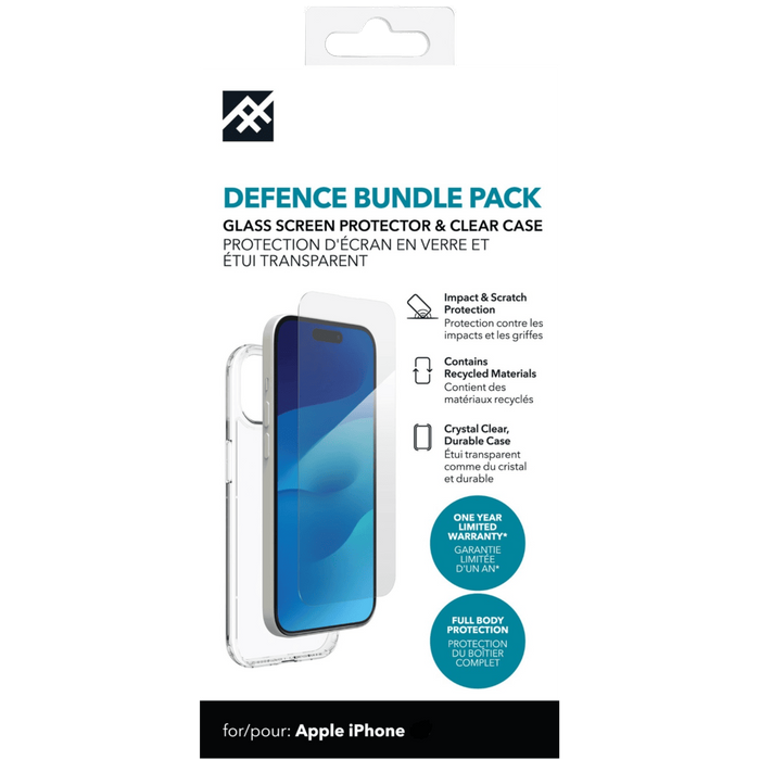 באנדל מגן מסך וכיסוי Zagg Defence לסמארטפון Apple iPhone 14 Pro Max - שקוף