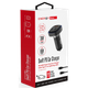 מטען לרכב Energy Swift PD 66W עם שתי יציאות USB-C ויציאת USB-A כולל כבל USB-C to Lightning - צבע שחור שנתיים אחריות ע"י היבואן הרשמי