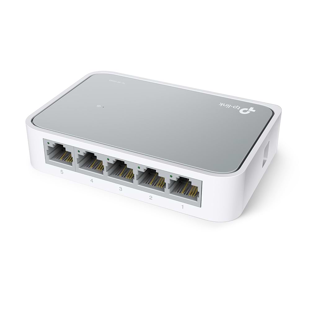 רכזת רשת / ממתג TP-Link TL-SF1005D 5-Port - צבע לבן שלוש שנות אחריות ע