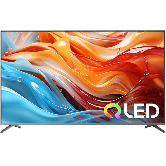 טלוויזיה חכמה CHiQ 75 U75QF8TG QLED Google TV 4K UHD HDR10 - שנתיים אחריות עי אלקטרה היבואן הרשמי