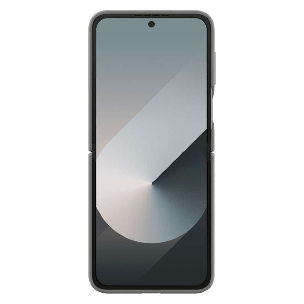 כיסוי Silicone עם טבעת נשלפת ל-Samsung Galaxy Z Flip 6 - צבע אפור