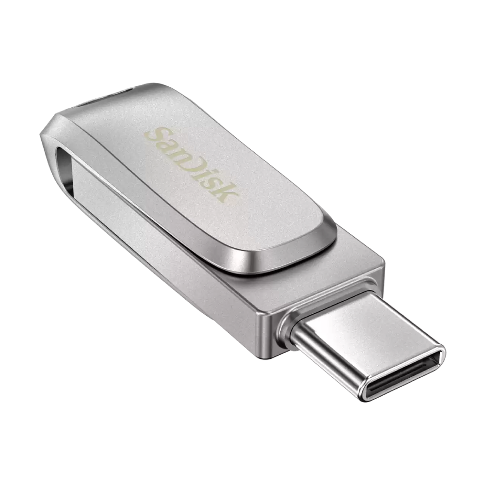 זיכרון נייד SanDisk Ultra Dual Drive Luxe SDDDC4-032G-G46 32GB - צבע כסוף חמש שנות אחריות ע
