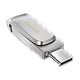 זיכרון נייד SanDisk Ultra Dual Drive Luxe SDDDC4-032G-G46 32GB - צבע כסוף חמש שנות אחריות ע"י היבואן הרשמי