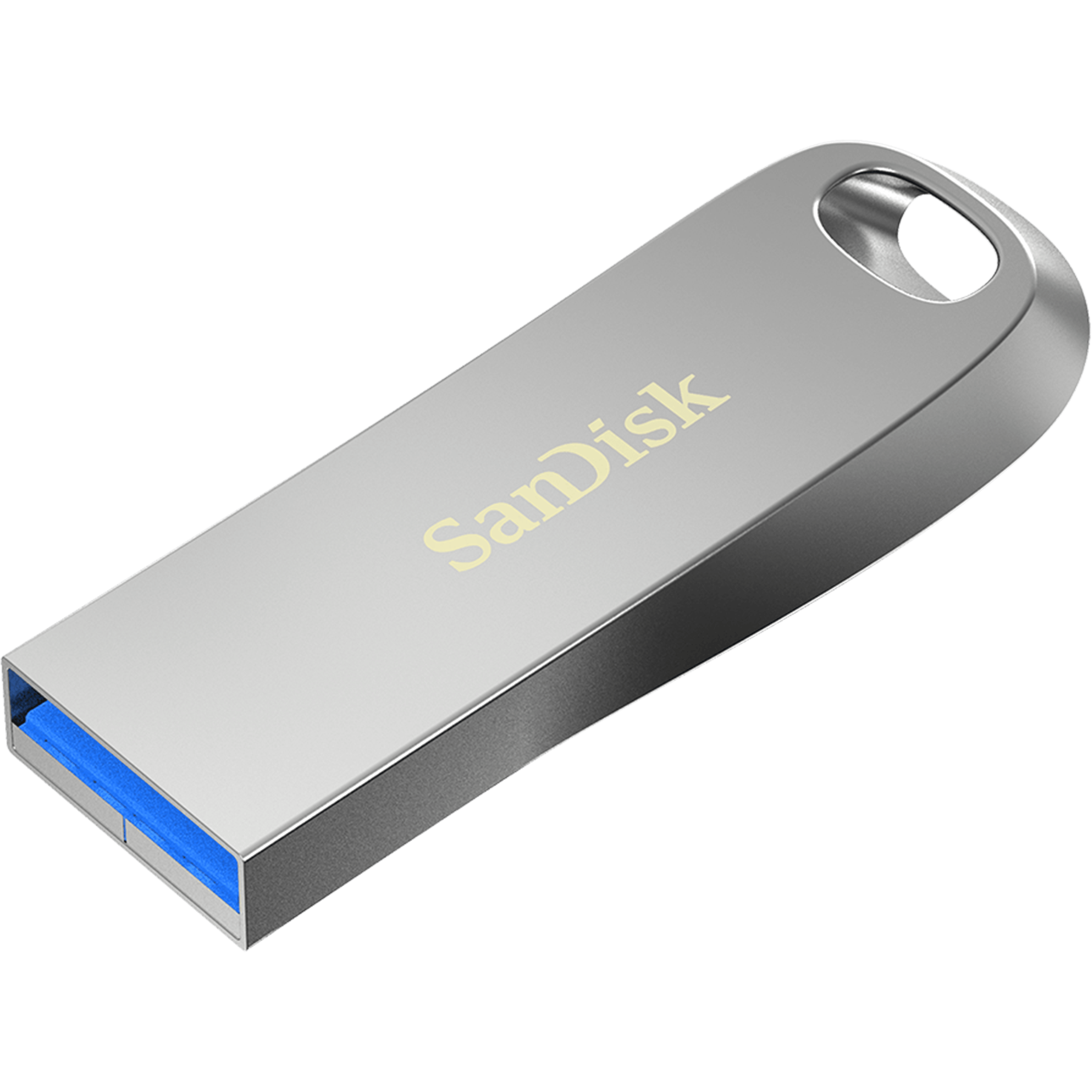 זיכרון נייד SanDisk Ultra Luxe USB 3.2 64GB SDCZ74-064G-G46 - צבע כסוף חמש שנות אחריות ע