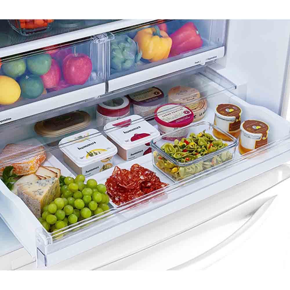 מקרר מקפיא תחתון 720 ליטר נטו LG GM859RWCE עם התקן שבת מובנה - גימור לבן אחריות ע