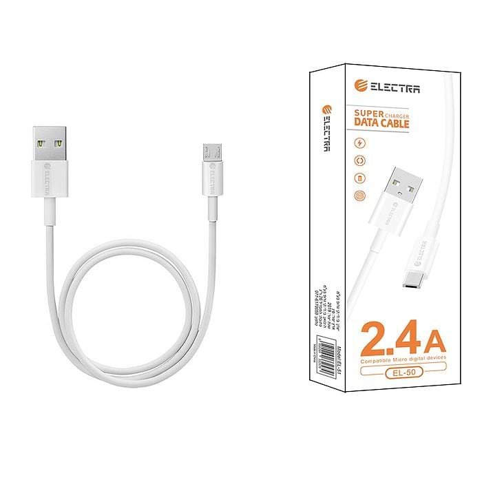כבל טעינה Micro USB אלקטרה דגם Electra EL-50