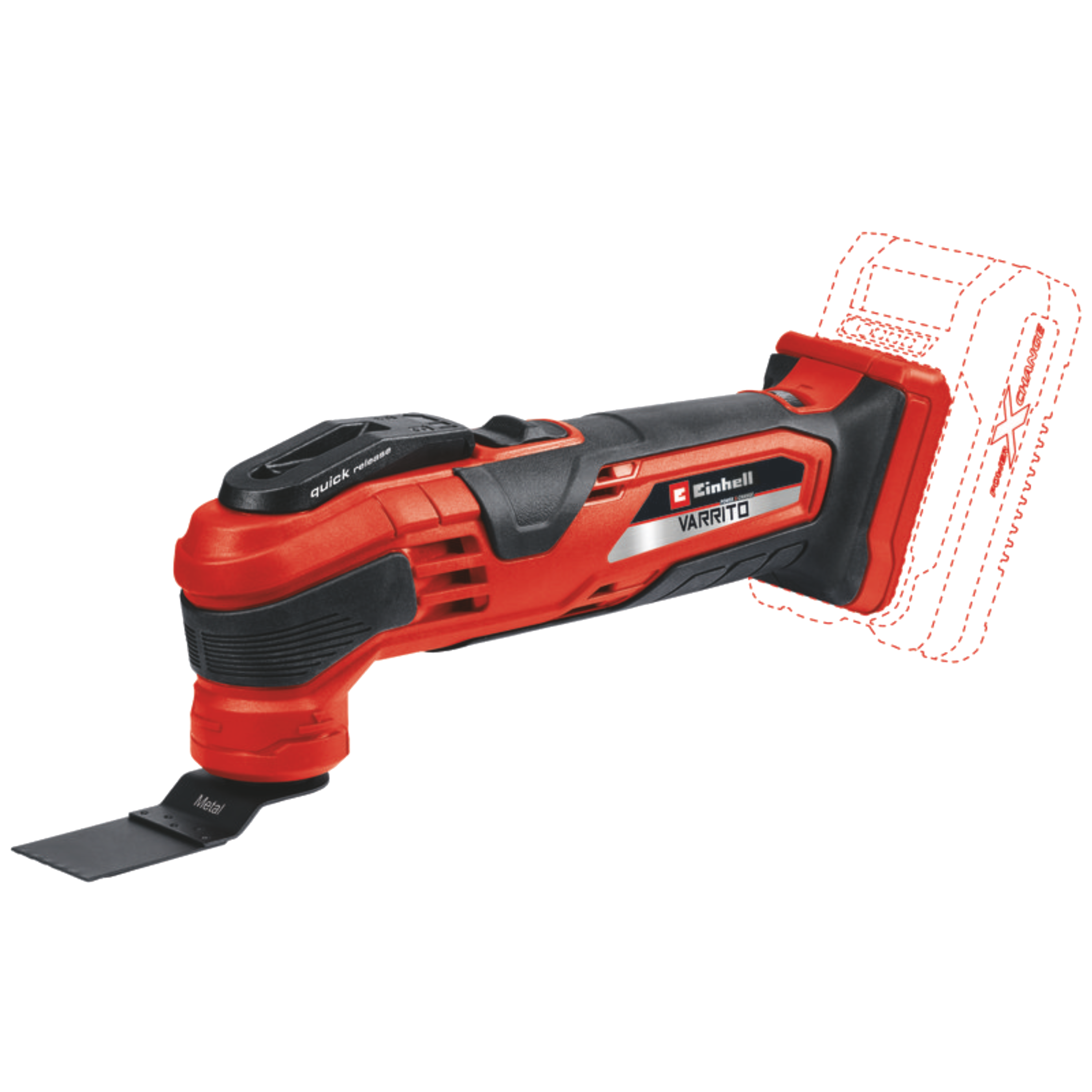 מולטיטול נטען  18V (גוף )  Einhell VARRITO-Solo – שנתיים אחריות ע