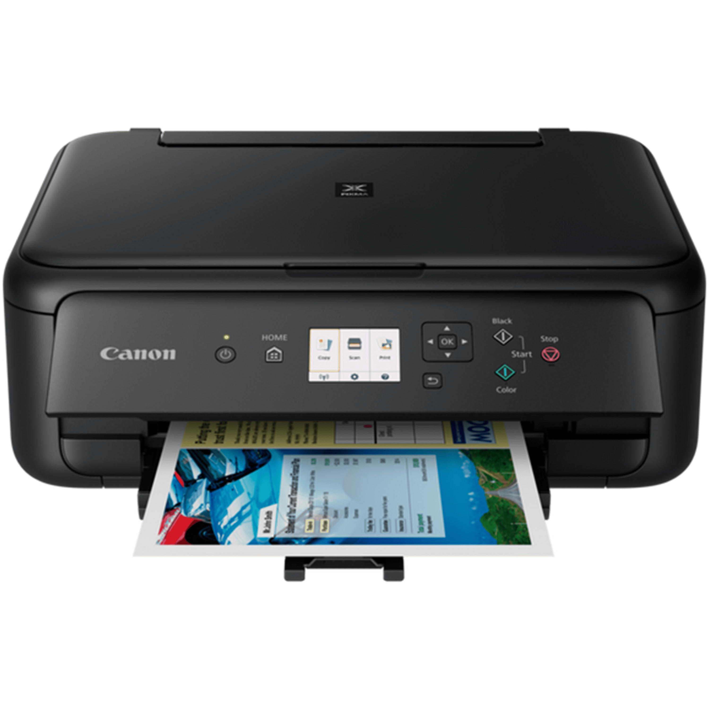 מדפסת אלחוטית 3 ב-1 Canon Pixma TS5150 - צבע שחור שנתיים אחריות ע