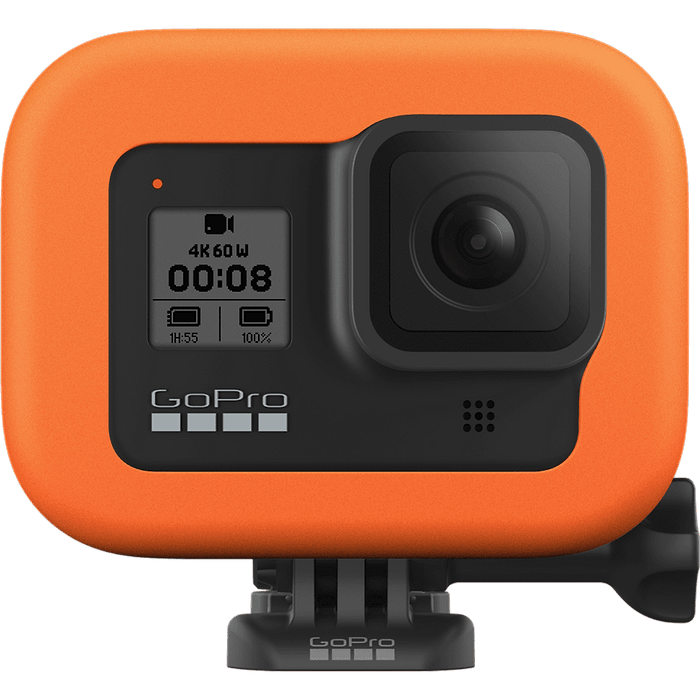 מצוף Floaty למצלמת GoPro Hero8 - צבע כתום שנתיים אחריות עי היבואן הרשמי