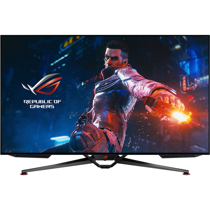 מסך מחשב גיימינג 41.5'' Asus ROG Swift PG42UQ G-SYNC OLED 4K UHD 0.1ms 138Hz - צבע שחור שלוש שנות אחריות עי היבואן הרשמי
