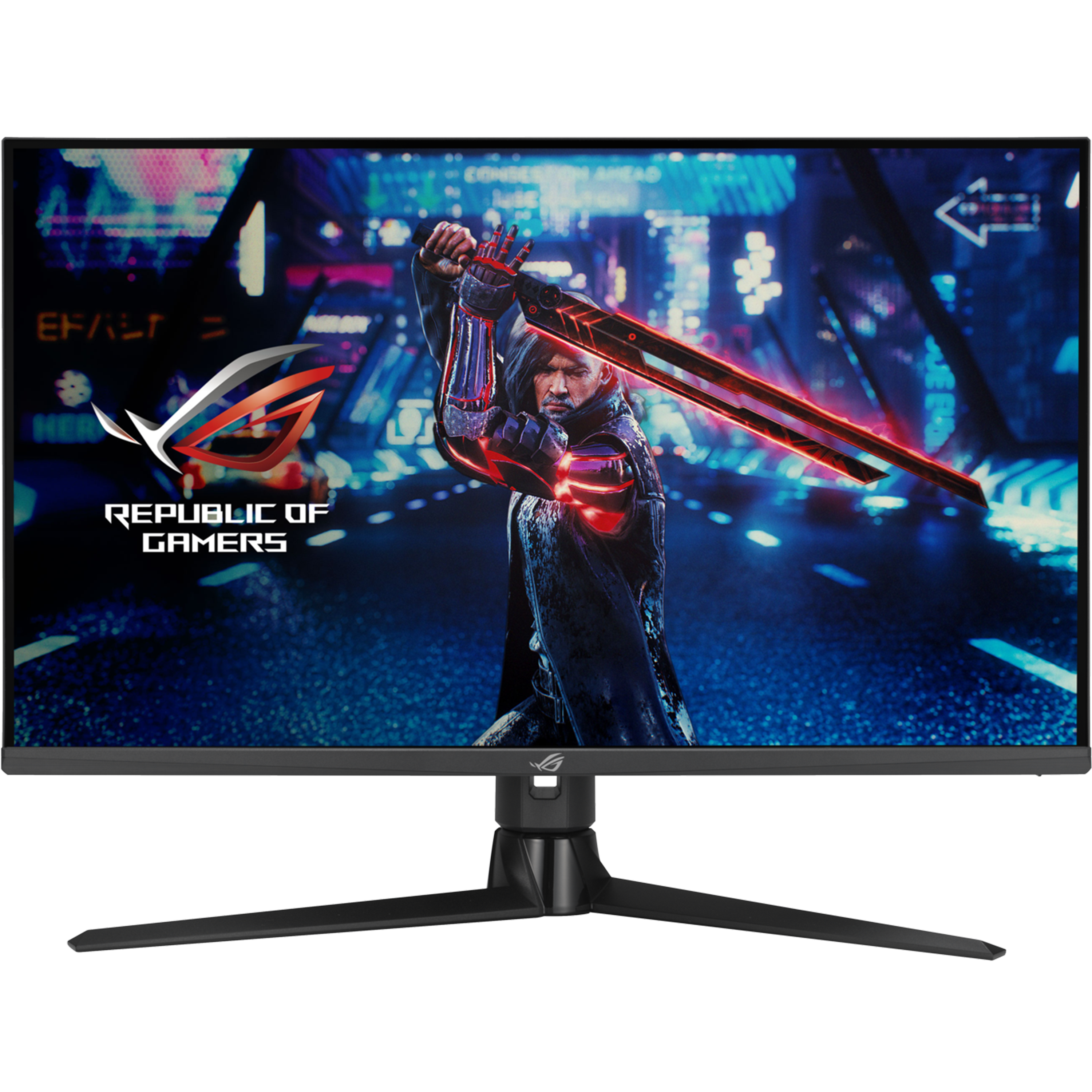 מסך מחשב גיימינג 32'' Asus ROG Strix XG32UQ G-Sync Fast IPS 4K UHD 1ms 160Hz - צבע שחור שלוש שנות אחריות ע