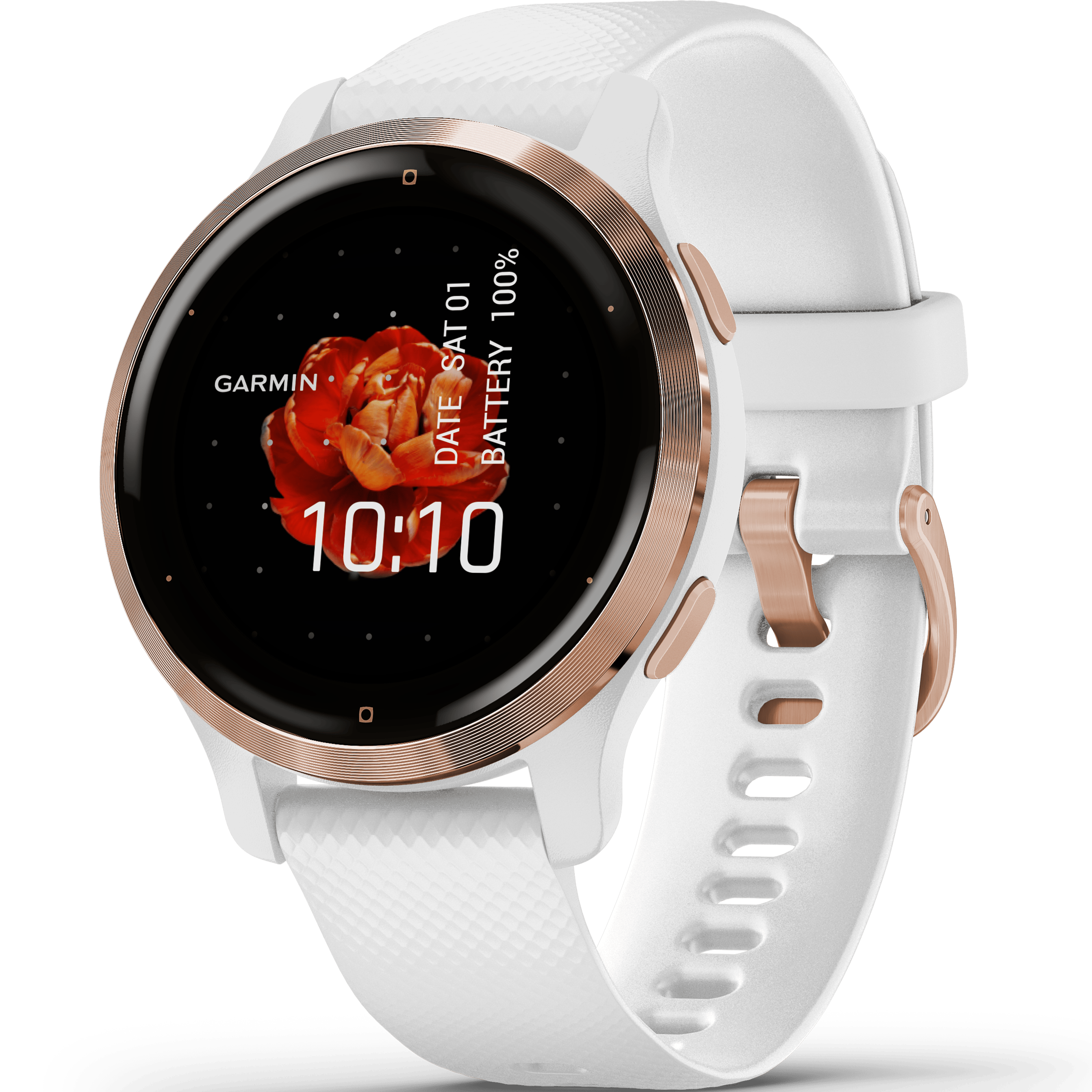 שעון ספורט חכם Garmin Venu 2S GPS 40.4mm - צבע זהב ורוד שנתיים אחריות ע