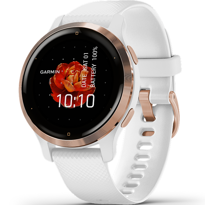 שעון ספורט חכם Garmin Venu 2S GPS 40.4mm - צבע זהב ורוד שנתיים אחריות עי היבואן הרשמי