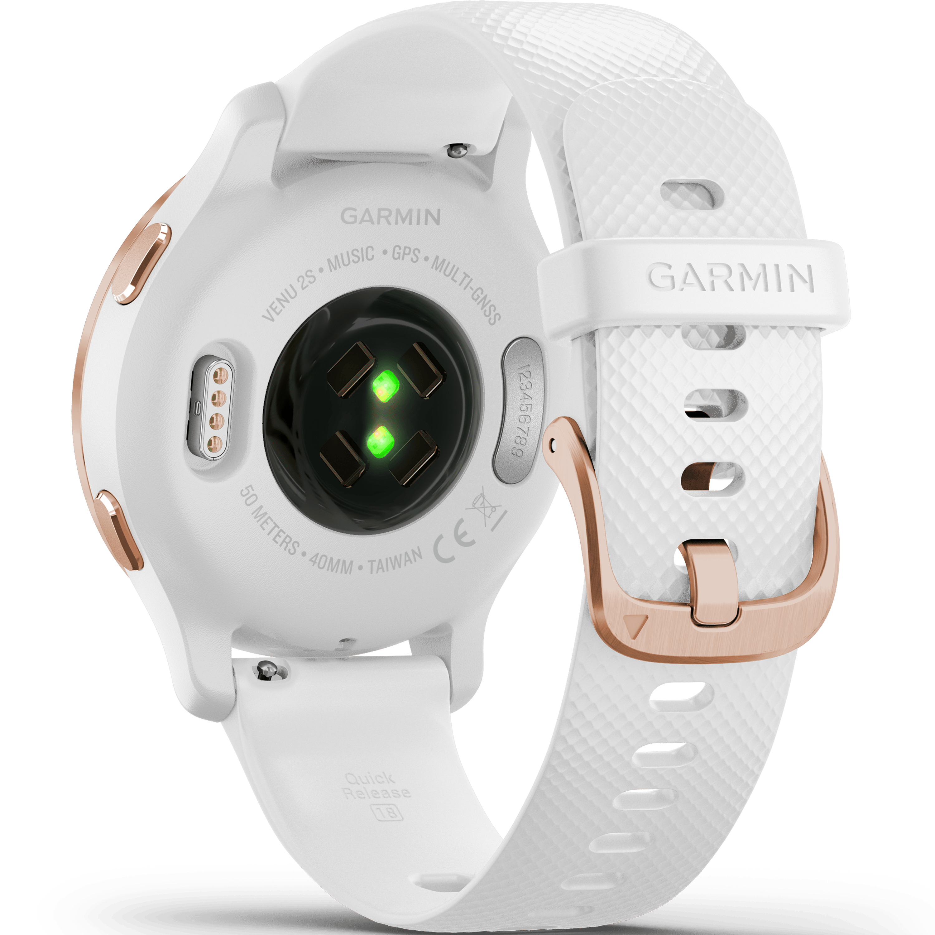 שעון ספורט חכם Garmin Venu 2S GPS 40.4mm - צבע זהב ורוד שנתיים אחריות ע