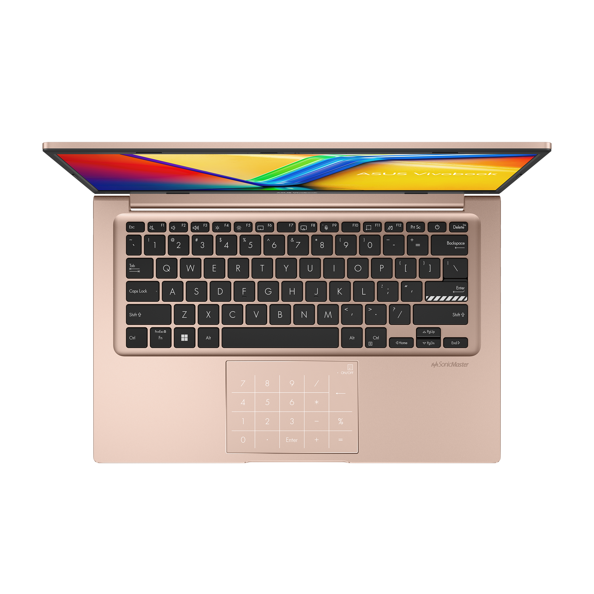 מחשב נייד Asus VivoBook 14 X1404VA-EB826 - Core i5-1334U 512GB SSD 8GB RAM - צבע ורוד זהב שנה אחריות ע