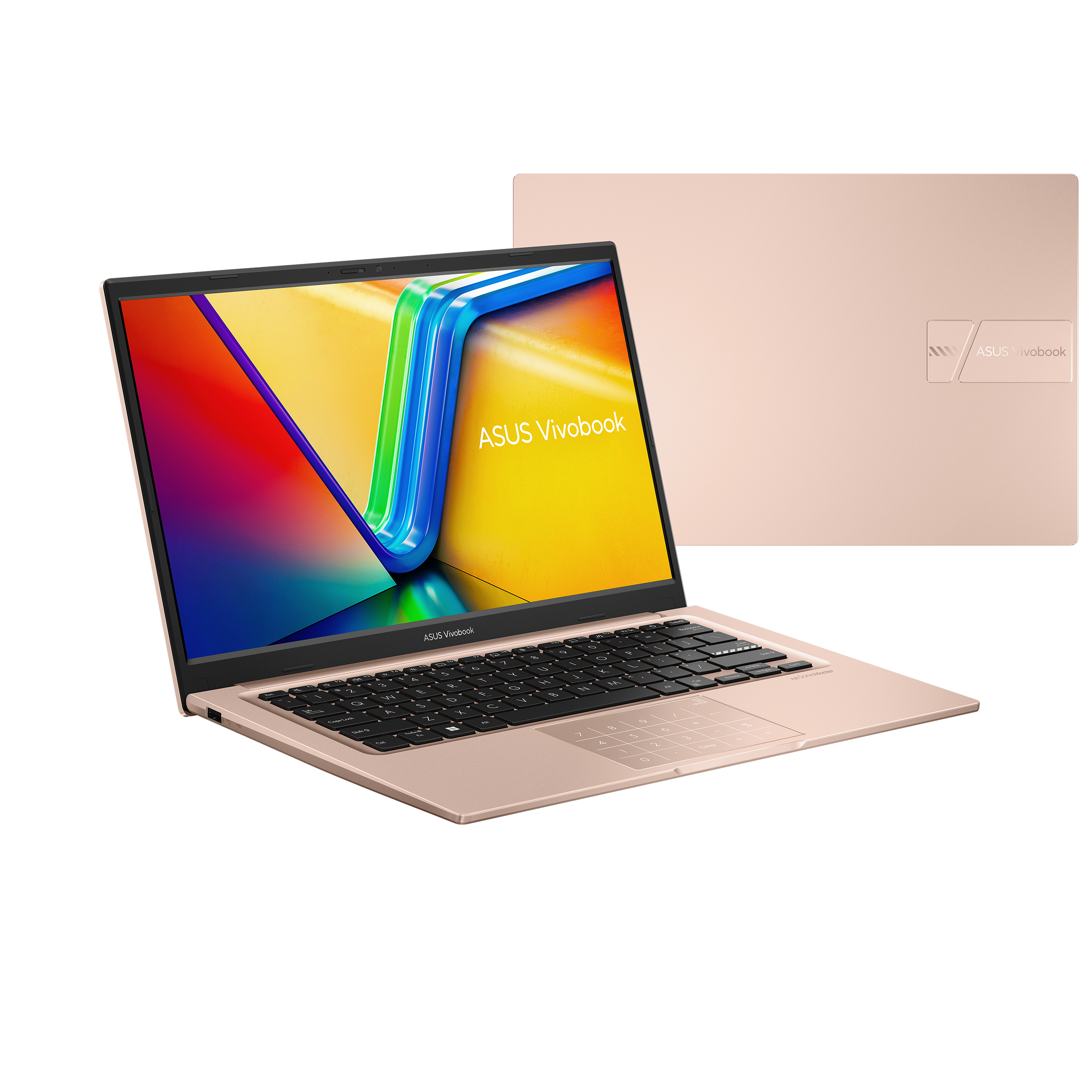 מחשב נייד Asus VivoBook 14 X1404VA-EB826 - Core i5-1334U 512GB SSD 8GB RAM - צבע ורוד זהב שנה אחריות ע