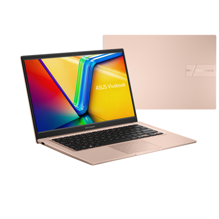 מחשב נייד Asus VivoBook 14 X1404VA-EB826 - Core i5-1334U 512GB SSD 8GB RAM - צבע ורוד זהב שנה אחריות עי היבואן הרשמי
