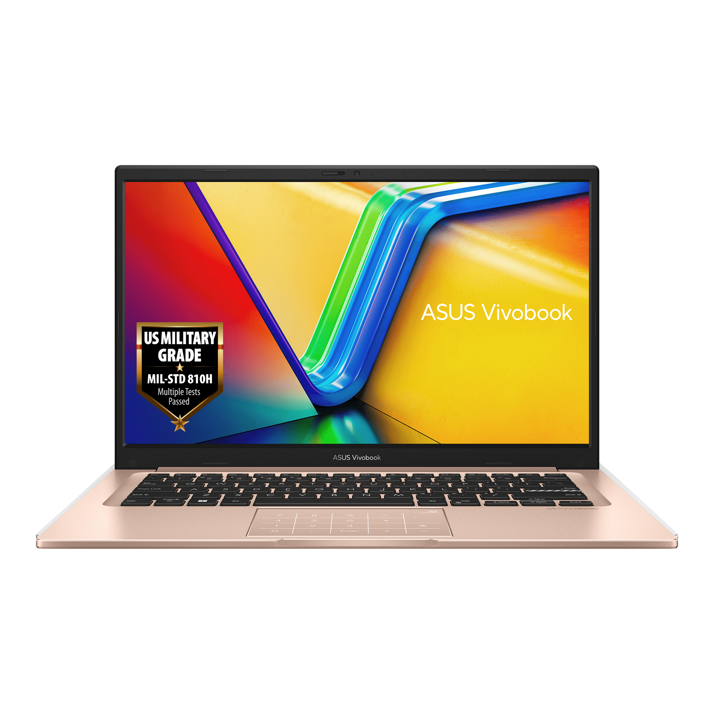 מחשב נייד Asus VivoBook 14 X1404VA-EB826 - Core i5-1334U 512GB SSD 8GB RAM - צבע ורוד זהב שנה אחריות ע