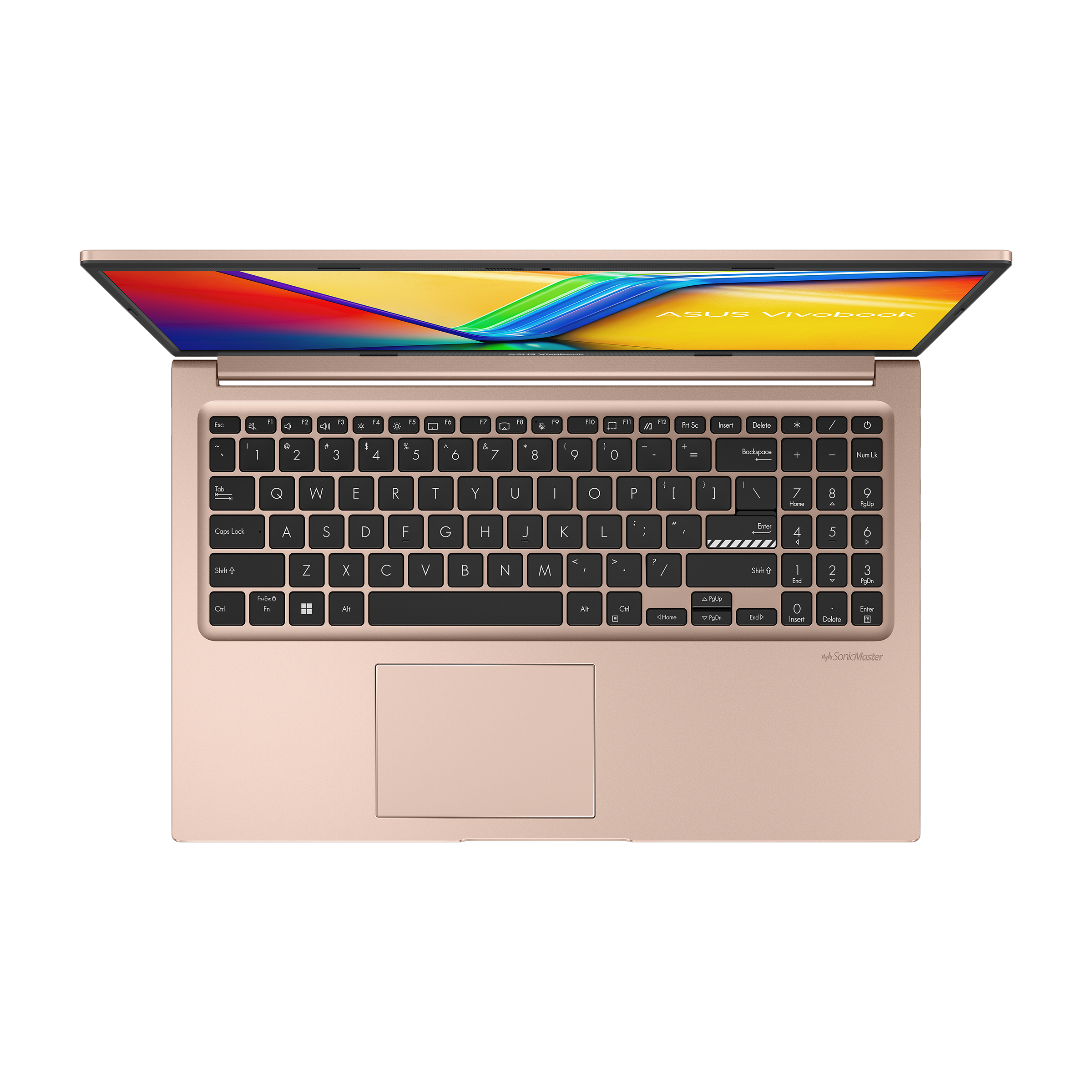 מחשב נייד Asus VivoBook 15 X1504VA-BQ130W - Core i7-1355U 1TB SSD 16GB RAM Windows 11 - צבע ורוד זהב שנה אחריות ע