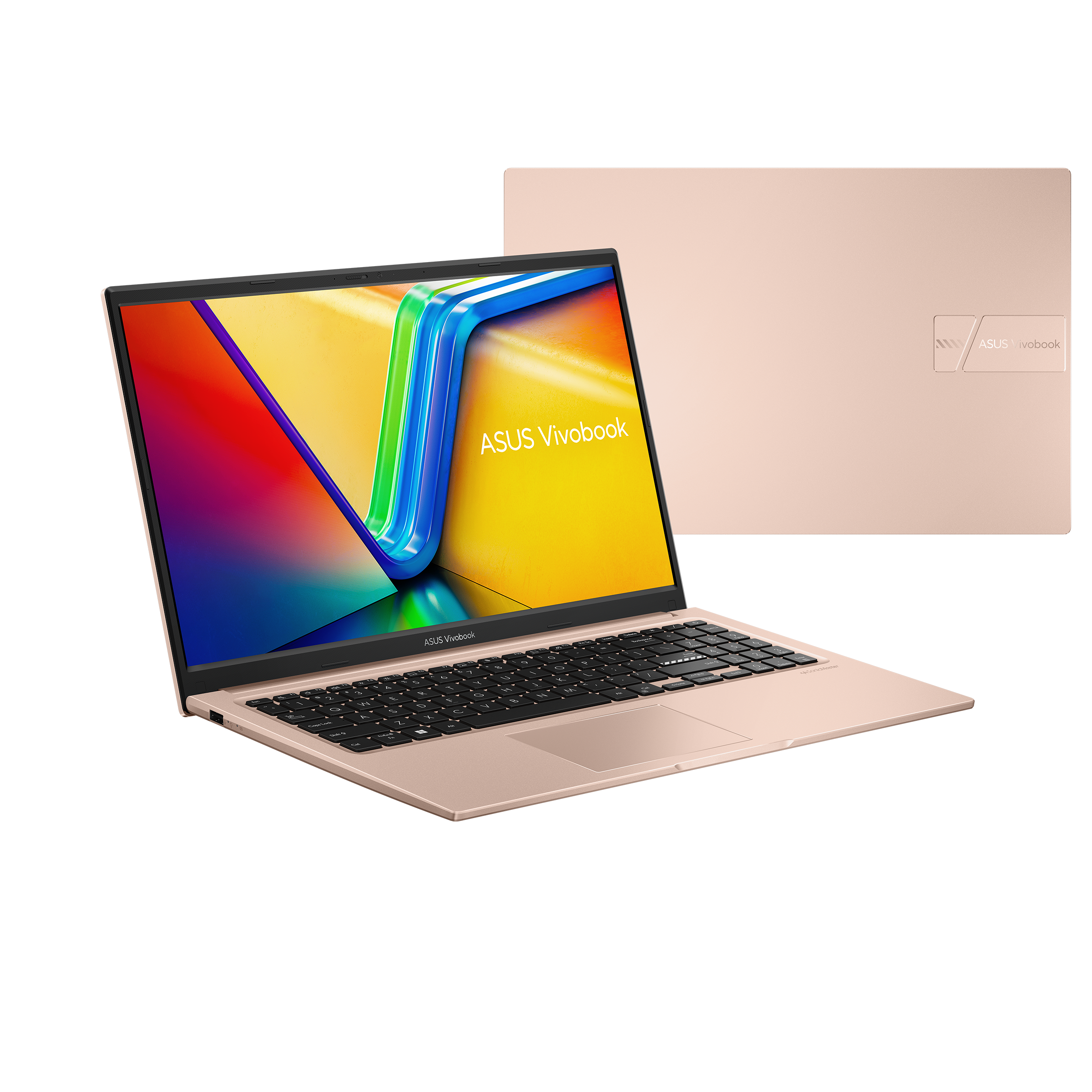 מחשב נייד Asus VivoBook 15 X1504VA-BQ130W - Core i7-1355U 1TB SSD 16GB RAM Windows 11 - צבע ורוד זהב שנה אחריות ע