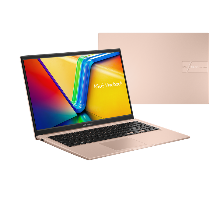 מחשב נייד Asus VivoBook 15 X1504VA-BQ130W - Core i7-1355U 1TB SSD 16GB RAM Windows 11 - צבע ורוד זהב שנה אחריות עי היבואן הרשמי
