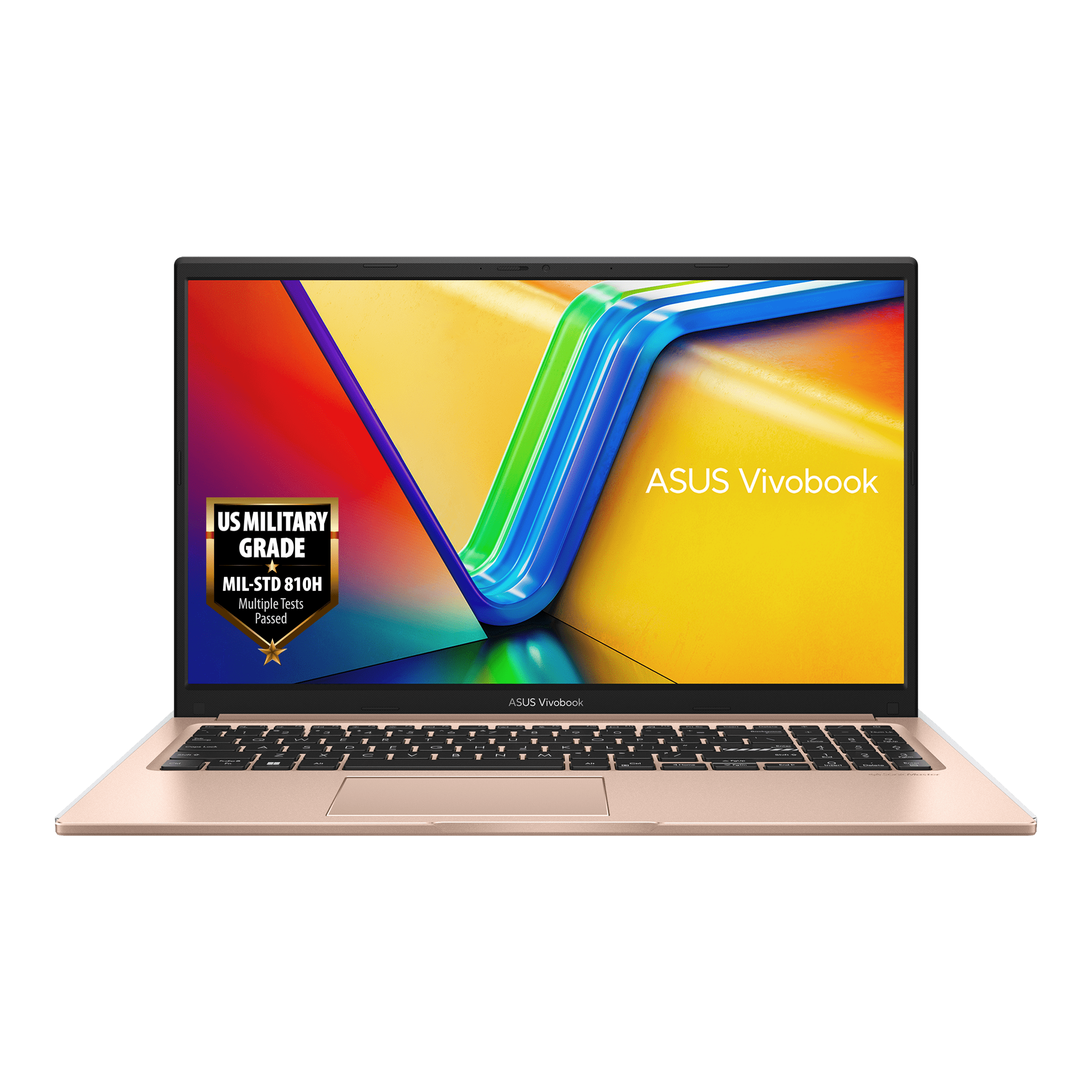 מחשב נייד Asus VivoBook 15 X1504VA-BQ130W - Core i7-1355U 1TB SSD 16GB RAM Windows 11 - צבע ורוד זהב שנה אחריות ע