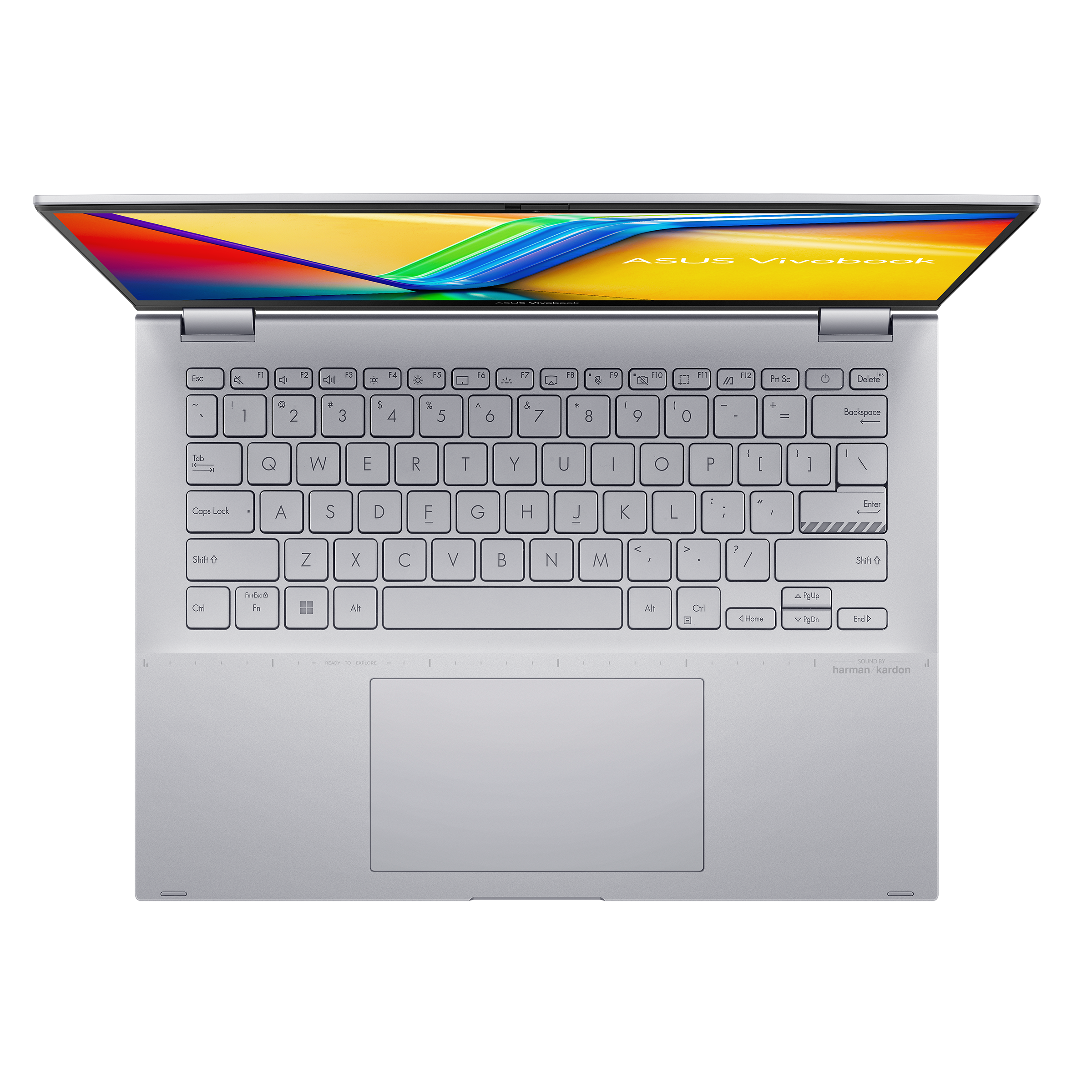 מחשב נייד עם מסך מגע Asus Vivobook S 14 Flip TP3402VA-LZ274W - Core i5-1335U 512GB SSD 16GB RAM Windows 11 - צבע כסוף שנה אחריות ע