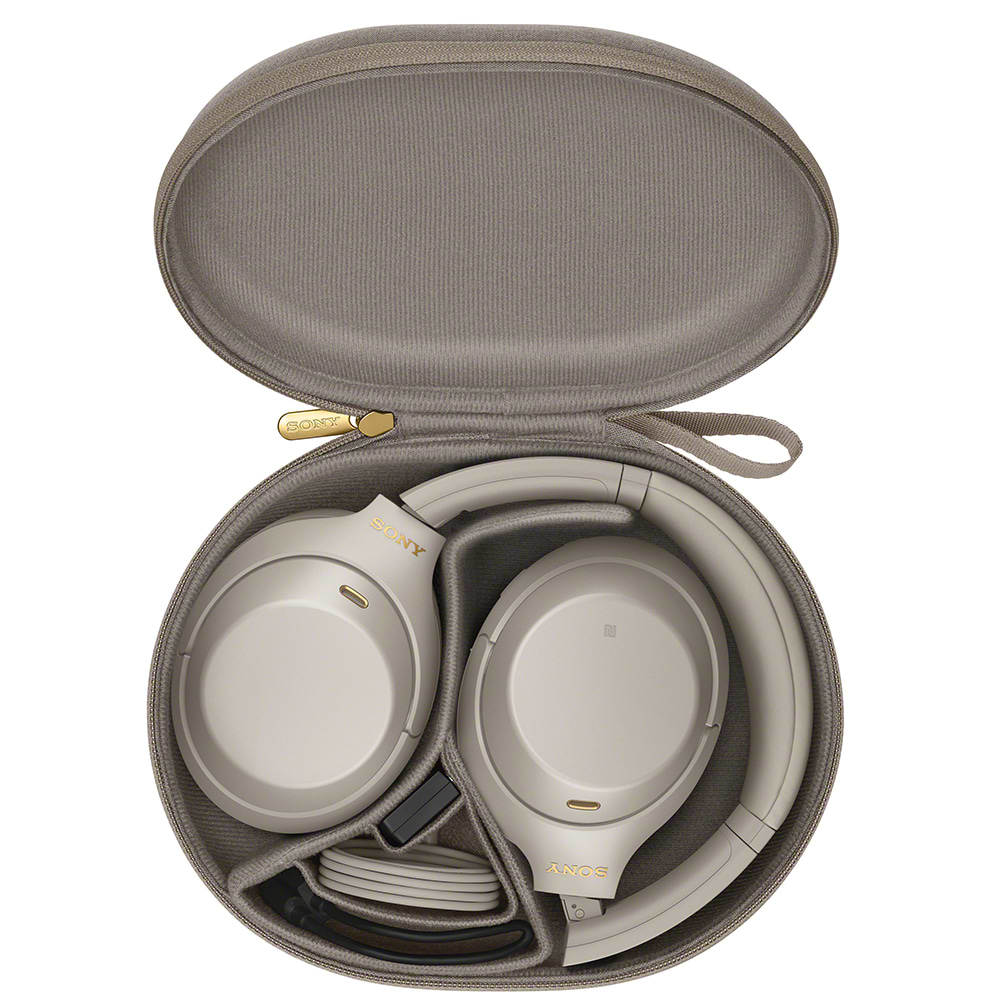 אוזניות אלחוטיות Sony WH-1000XM4 - צבע כסוף שנתיים אחריות ע